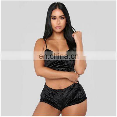 2020 New Fashion Customized Comfortable Casual Knit Pajama Set Plus Size Women's Sleepwear photo-4
