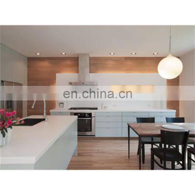 Contemporary Kitchenette MDF Kitchen Cabinets With LED Lights