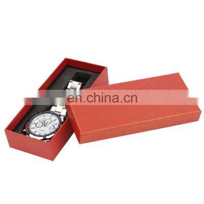 Custom logo long style gift watch box paper with cover