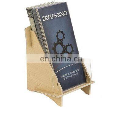 Knock Down Wood Brochure Holder