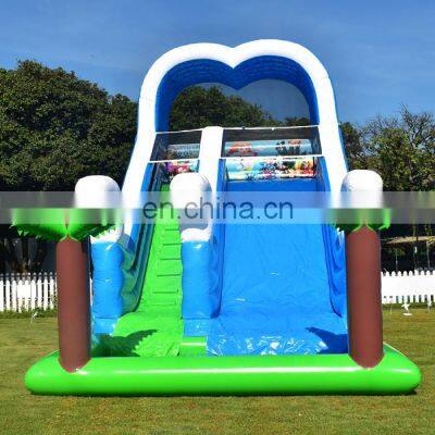 High quality adult pvc wet or dry curve slide guangzhou inflatable water slides