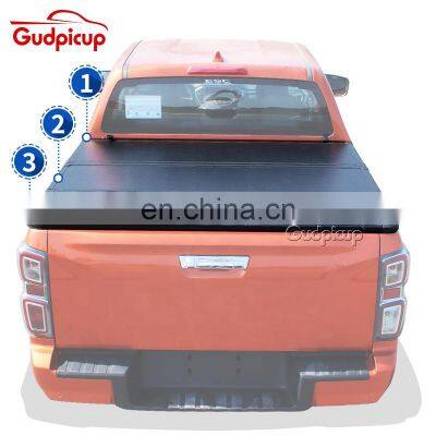 High Quality Truck Bed Cover Hard Tri-folding Aluminum Tonneau Cover for L200 Roll up Bed Cover