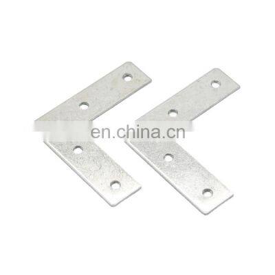 Flat Steel Brackets Straight Mending Plates Repair Fixing Corner Brace