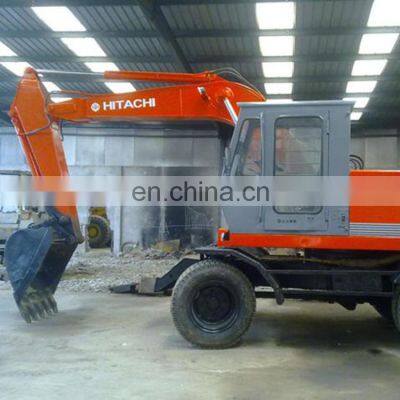 Продается подержанный недорогой колесный экскаватор Hitachi EX100wd в Шанхае