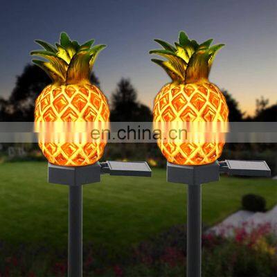 Pineapple Shape Solar Rechargeable Lamp Outdoor Waterproof Led Garden Light Solar Garden Lights Solar Landscape Lamp