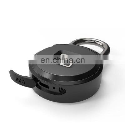 Door Suitcase Wall Cabinet Fingerprint Smart Padlock Waterproof IP65 Smart Digital Alarm Fingerprint Pad Lock Usb Charging photo-5