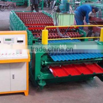 Corrugated roof making machine / glazed roof tile making machine