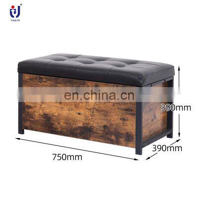 Top Quality OEM ODM Household Wooden Hidden Shoes Stool Entryway As You Require photo-2