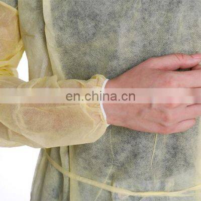 Manufacturer Nonwoven Disposable Surgical Gown With Elastic Cuffs