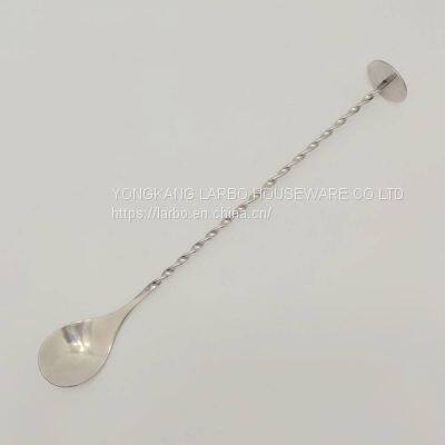 28cm Stainless Steel Bar Mixing Spoon Wholesale Price photo-2