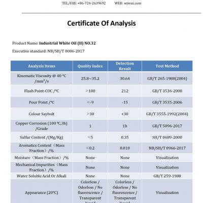 Industrial White Oil NO.32 (Equal POWEROIL Topaz M 150) photo-2