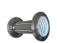 Pipe connection ss304 wire mesh stainless steel flexible bellow metal flange braided hose