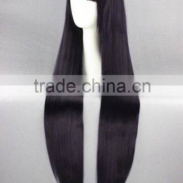 High Quality 100cm Long Straight Boku Secret Service-Shirakiin Ririchiyo Purple Synthetic Anime Wig Cosplay Hair Wig Party Wig photo-4