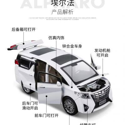 Wholesale ALPHARD High Quality 1:24 Zinc Alloy Rubber Children Diecast Kids Toy Car photo-4