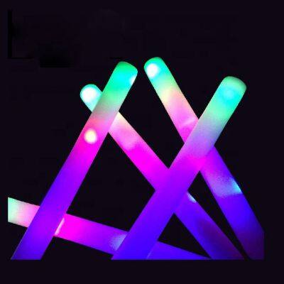Custom Logo Party Even Celebration Light up 48cm Foam LED Sticks Vocal Concert Flashing LED Glow Foam Stick