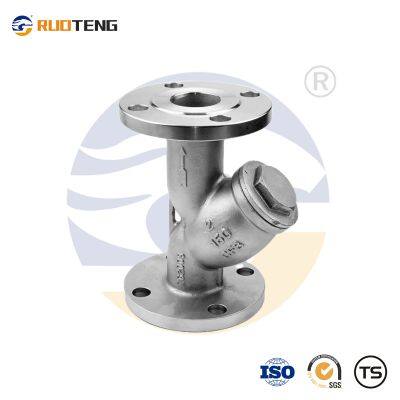 [RUOTENG]  Wholesale Price DN32 Flange Stainless Steel CF8 API Y-Strainer