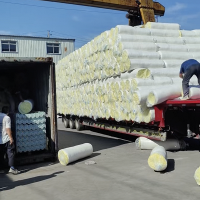 Fiberglass Insulation Roll Width 1.2m, Density 12kg/m3 With or Without Paper/aluminum Foil photo-3