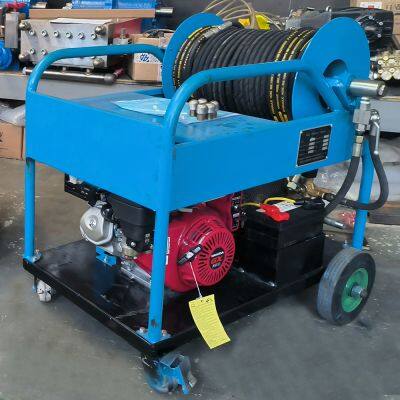 RELIABLE 200bar High Pressure Water Jet Sewer Cleaner 27HP Gasoline New Manufactured Sewer Rainwater Pipe Cleaner Machine