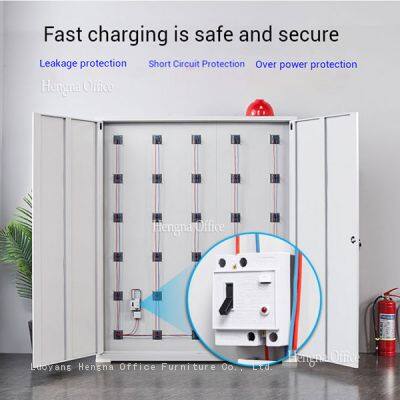 Taquilla de carga para teléfonos móviles con múltiples ranuras de carga y protección contra fugas | Almacenamiento seguro para centros comerciales y aeropuertos photo-5