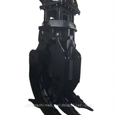 360° Гидравлический поворотный камнехват для экскаватора, тяжелой-duty, захват для камней