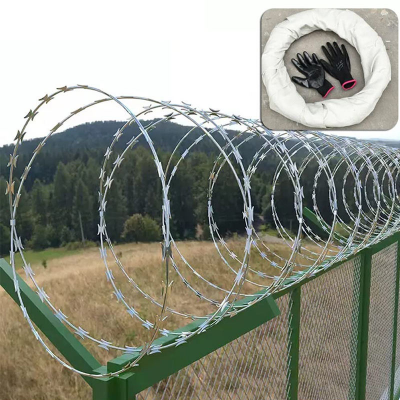 High-security Stainless Steel Razor Wire, Custom Razor Wire Coils