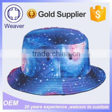 Custom Printed Floral Bucket Hats / Fishing Starry Sky Fabric Bucket Hat Pattern