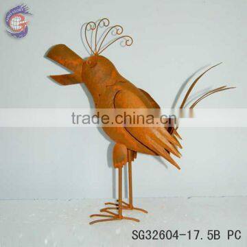 wholesale home decor rusty metal bird of handcrafts