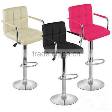 Armrest pu leather bar stool chairs for modern cheap kitchen                        
                                                Quality Choice