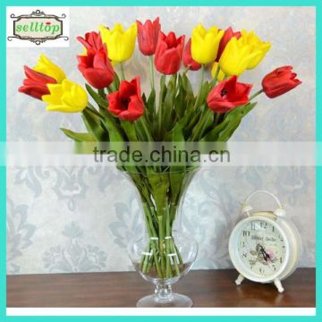 High quality 70cm real touch pu artificial flower tulip