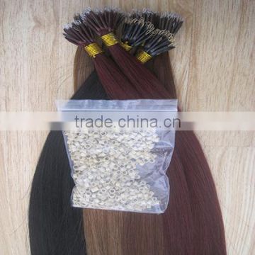 2014 new product best selling 100% remy human hair extension,nano ring hair