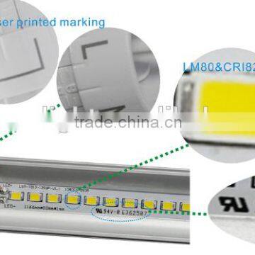 alibaba website v-Shape cooler freezer lighting T8 LED tube AC100-240V cool white clear cover with CE RoHS listed