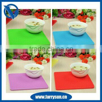 2015 Custom honeycomb shaped Silicone mat/kitchen silicon mats