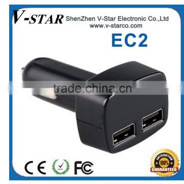 New Design Mini Dual Electric Car Charger Large Current 3100mA