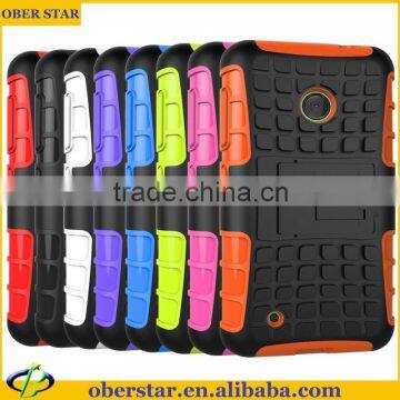 Mobile phone case For Nokia Lumia 530 Defender Reinforced bulder hard case cover Kickstand Tradesman