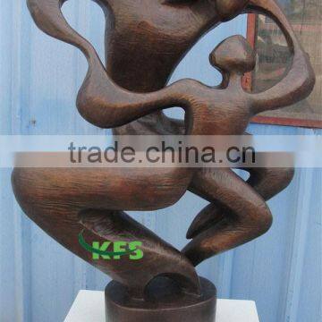 Bronze abstract dancing figures sculpture