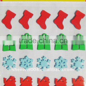 christmas puffy sticker