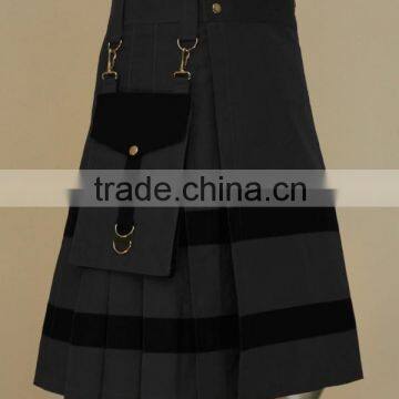 Thunder Utility Fashion Kilt With Two Side Cargo Pockets On Both Side