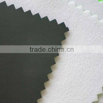 100% Polyester Soft Polar Fleece pu Coated Fabric for Shoes Linner photo-2