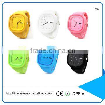 Japan movt silicone watches geneva silicone watch