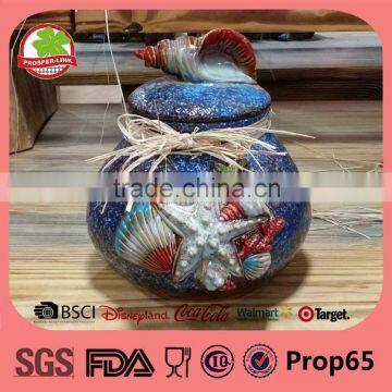 Spring Ocean Type Ceramic Cookie Jar