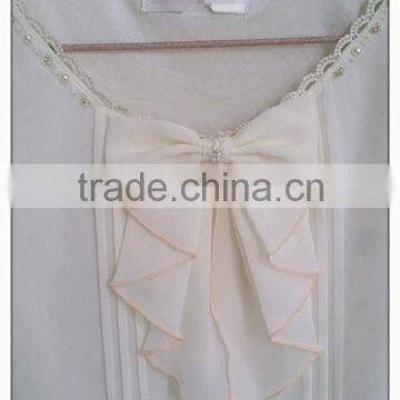 Bow Chiffon T-shirt Short Sleeve Girl's Sweet T-shirt photo-2