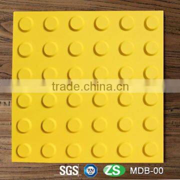 Yellow Color TPU Material tactile ground surface indicator With 300mm Side length For Blind People