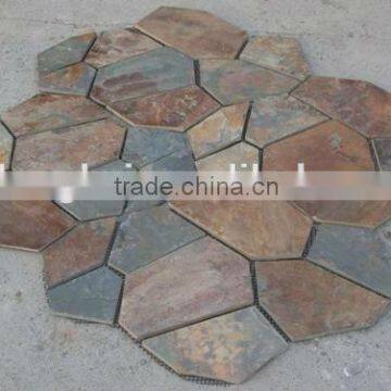 Outdoor flagstone paving stone