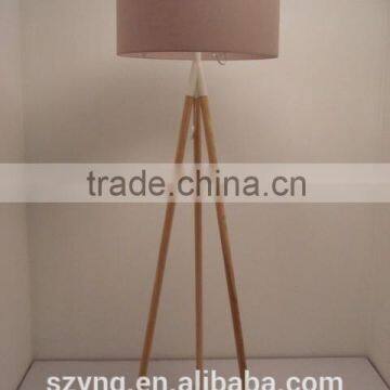 wooden floor lamp