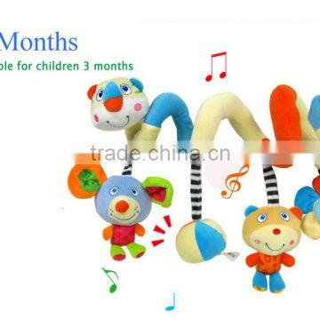 Baby Rattle Stuffed Crib Hanging Plush Tiger Baby Toys Wholesale Toy From China photo-4