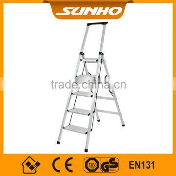 Aluminum Material and Folding Ladders Feature Handrail Ladder