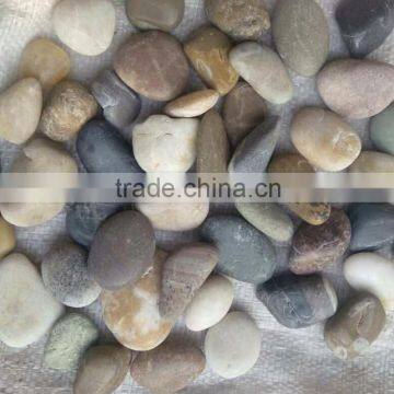 Mixed color pebble stone for sale