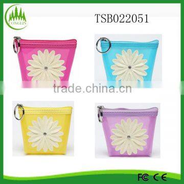 New Product For 2016 Girls Lovely Cute Wholesale PVC Coin Purse Bag