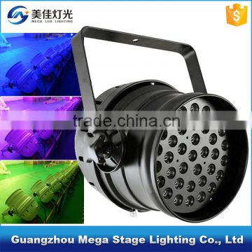 108w rgb aluminum 36 led par can dmx par led 3w