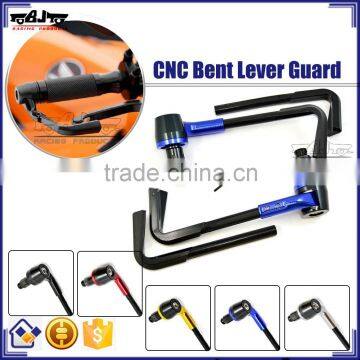 BJ-LG-003 Aftermarket Blue Bent Style 7/8" 22mm CNC Motorcycle Lever Guard